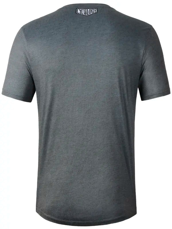 Bike It List Grey Men's Technical T shirt Back | Cycology AUS