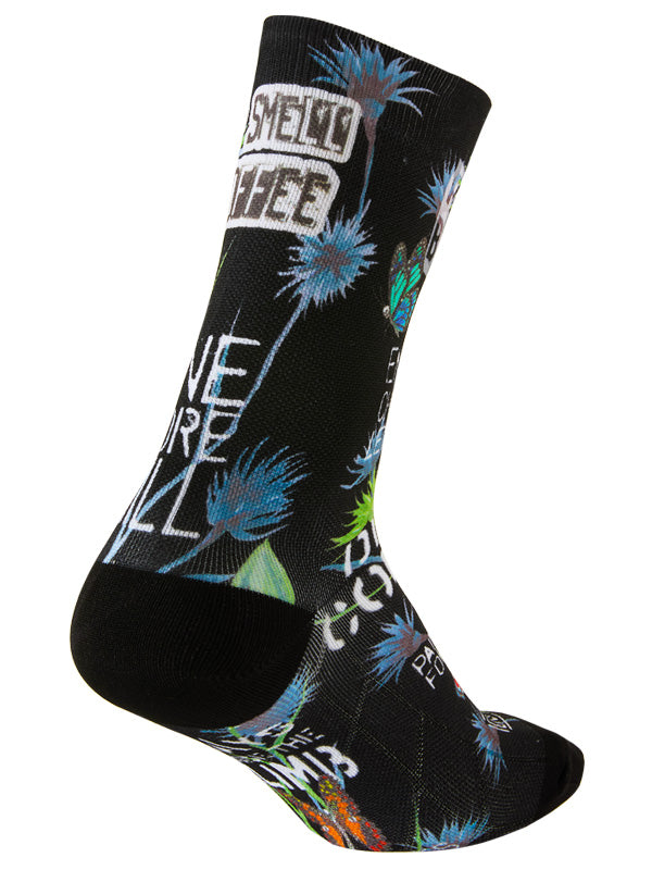 Gangsta Black Cycling Socks Heel | Cycology AUS