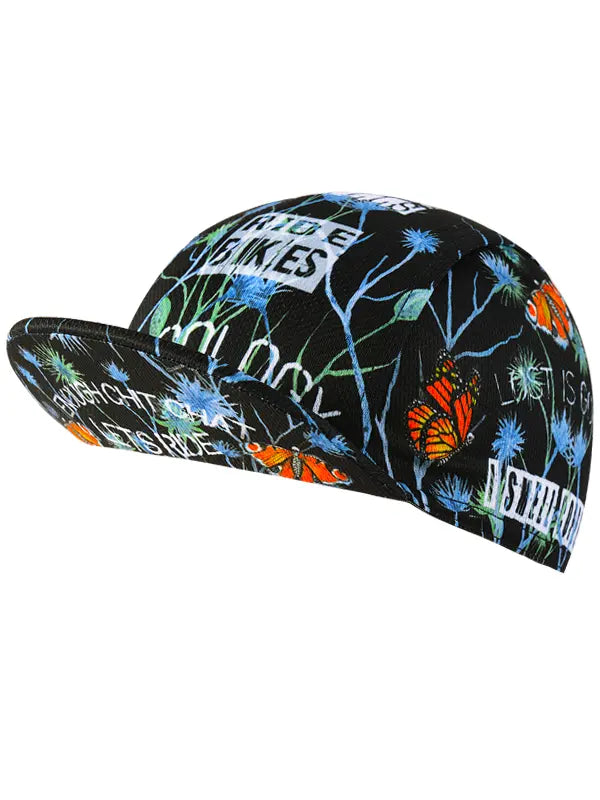 Gangsta Black Cycling Cap  Back | Cycology AUS