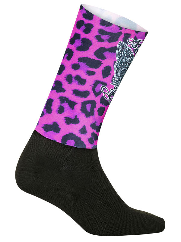 Kitty Pink Aero Cycling Socks | Cycology AUS