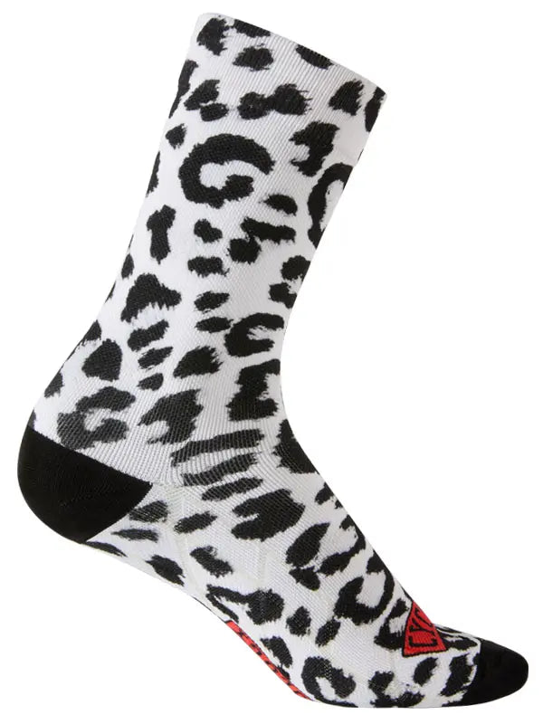 Kitty White Cycling Socks Side view  | Cycology AUS