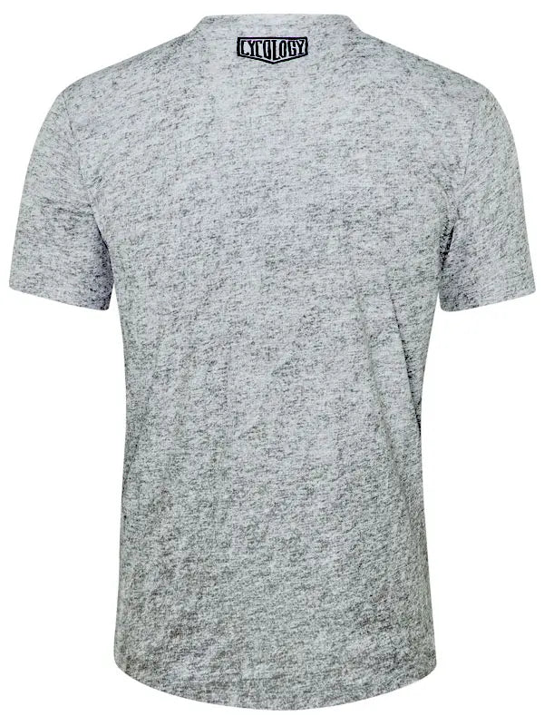 Road Tripping MTB Grey Men's Technical T shirt Back  | Cycology AUS