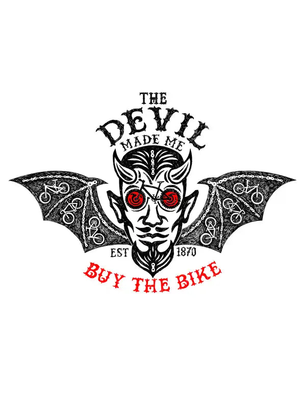 The Devil Made Me Grey Men's Cycling T-Shirt Graphic | Cycology AUS