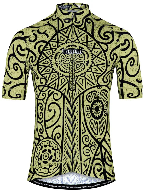 Zanzibar Green Men's Cycling Jersey Front | Cycology AUS