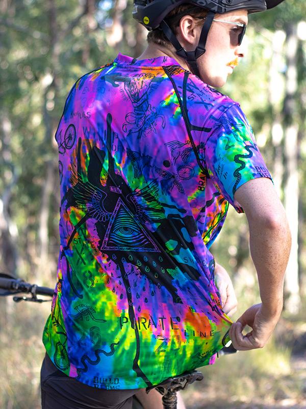 Tie dye mtb jersey sale